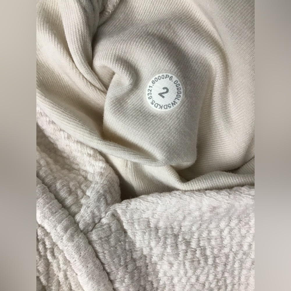 EUC LULULEMON Ribbed High-Rise Jogger 25" *7/8 Length Heathered White Opal 2 - Picture 12 of 13